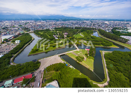 [Hokkaido_Hakodate_Goryokaku] View from the tower July 130559235