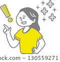 Illustration of a working woman 130559271