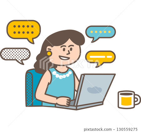 一名職業婦女的例證 130559275