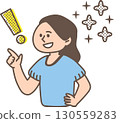Illustration of a working woman 130559283