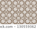 Vector golden square endless pattern ornament ancient Greece. Classic tile pattern of the Roman Empire. Patterns of Greece and Ancient Rome. Typical Egyptian, Assyrian and Greek motifs. 130559362