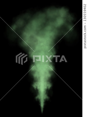 抹茶色的煙幕猛烈升起 抹茶色的煙幕猛烈升起 130559402