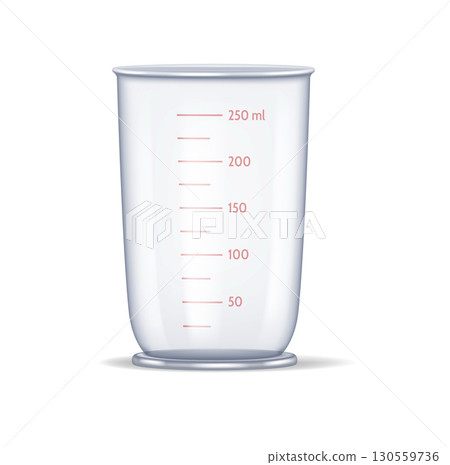 Transparent Measuring Cup Illustration 130559736