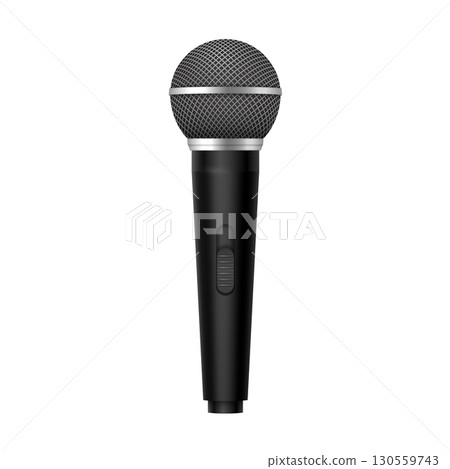 Realistic Microphone Illustration for Audio Projects 130559743