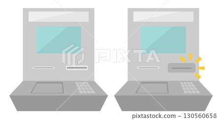 安裝在 ATM 卡槽中的卡片盜刷機圖片 安裝在 ATM 卡槽中的卡片盜刷機圖片 130560658