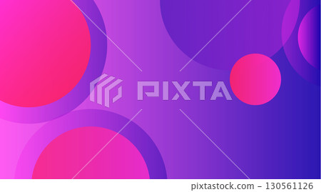 Abstract Colorful Circular Gradient Composition 130561126