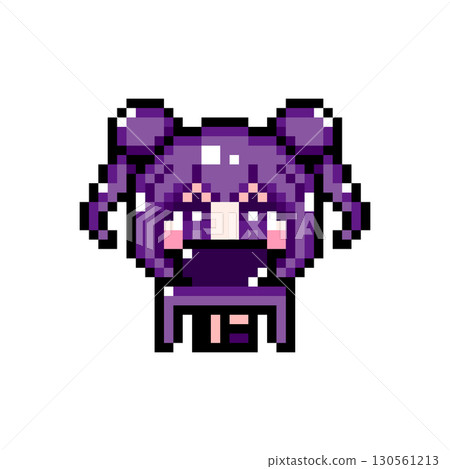 像素藝術角色:一個綁著髮髻、雙馬尾的女孩,一邊玩電腦一邊揮舞雙腿(7) 像素藝術角色:一個綁著髮髻、雙馬尾的女孩,一邊玩電腦一邊揮舞雙腿(7) 130561213