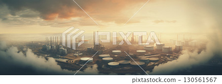 energy storage panorama container farm plant large oil 130561567
