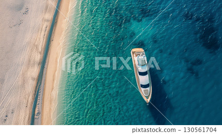 boat yacht aerial sea summer vacation travel ocean 130561704