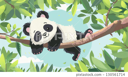 panda bear cute animal adorable nature chubby flat panda bear cute animal adorable nature chubby flat 130561714