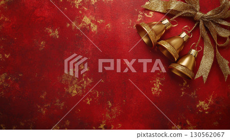 ornaments background bells finish closeup christmas set designed 130562067