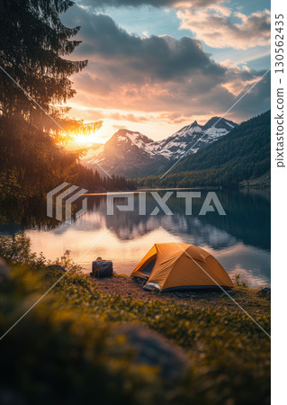 photograph scene sunset capturing lakeside scenic serene general 130562435