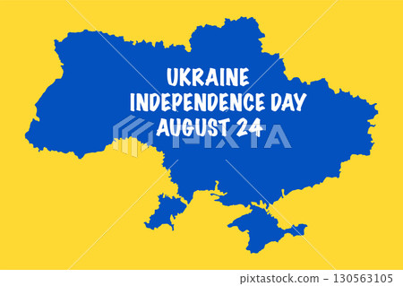 Independence day of Ukraine. Abstract patriotic Ukrainian flag. Blue and yellow background. Banner vector illustration. Ukraine map. August 24. Independence day of Ukraine. Abstract patriotic Ukrainian flag. Blue and yellow background. Banner vector illustration. Ukraine map. August 24. 130563105