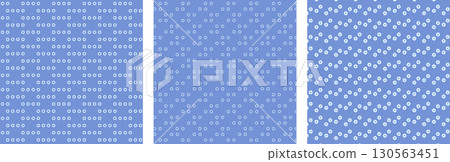 Rough circular ring dot blue background pattern set Rough circular ring dot blue background pattern set 130563451