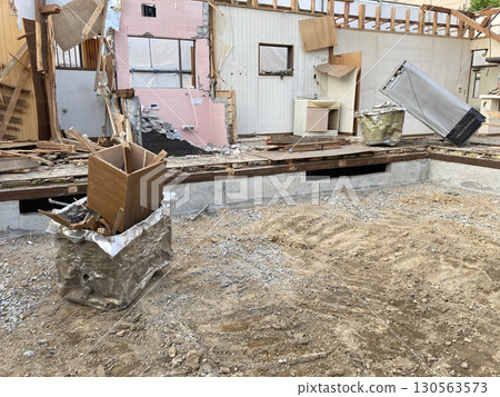 Demolition work site Demolition work site 130563573