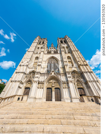 Cathedral of St. Michael and St. Gudula. Brussels, Belgium Cathedral of St. Michael and St. Gudula. Brussels, Belgium 130563920