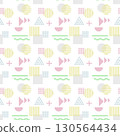 Pastel color Nordic style geometric seamless pattern background 130564434