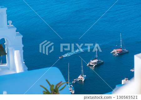 Beautiful morning on the Greek island of Santorini Beautiful morning on the Greek island of Santorini 130565521