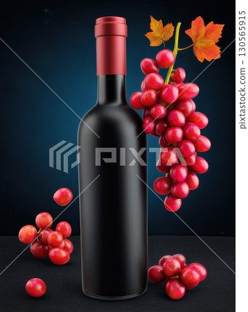Vine bottle, product photography. 130565915