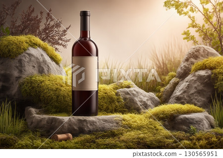 Vine bottle, product photography. Vine bottle, product photography. 130565951