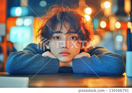 A busy, exhausted man in a daze 130566791