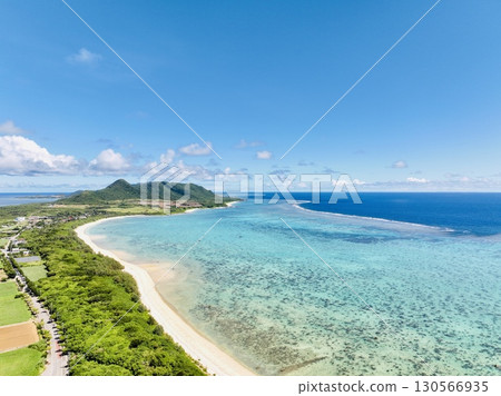 Beautiful scenery spreading across Ishigaki Island, Okinawa Prefecture in summer 130566935