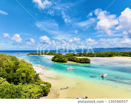 Beautiful scenery spreading across Ishigaki Island, Okinawa Prefecture in summer 130566937