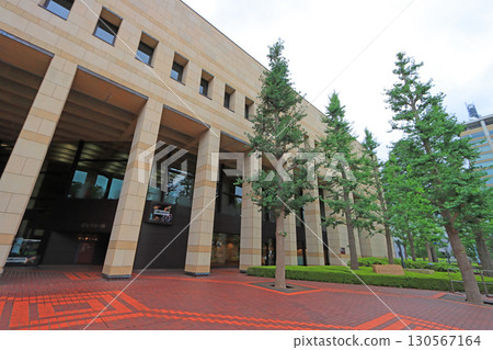 View of the Tochigi Prefectural Cultural Center in Utsunomiya City, Tochigi Prefecture 130567164