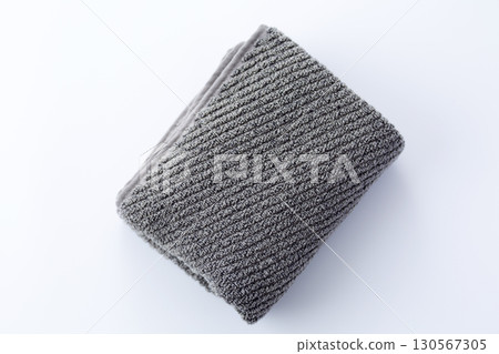 New grey face towel 130567305