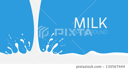 Milk splashes background vector illustration Milk splashes background vector illustration 130567444