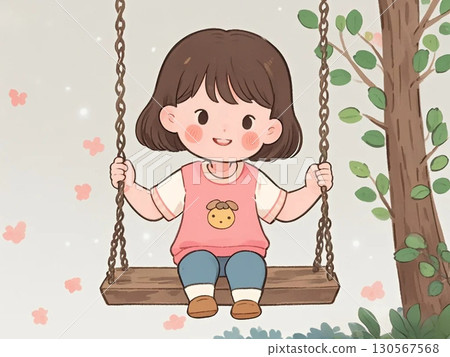 鞦韆上的女孩 130567568