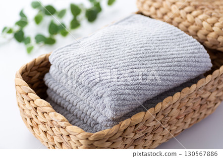 New grey face towel 130567886