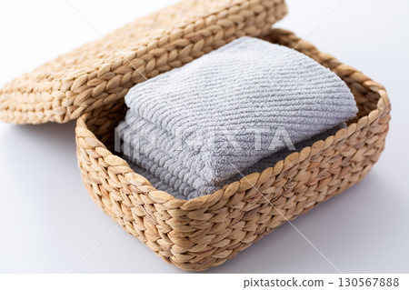 New grey face towel 130567888