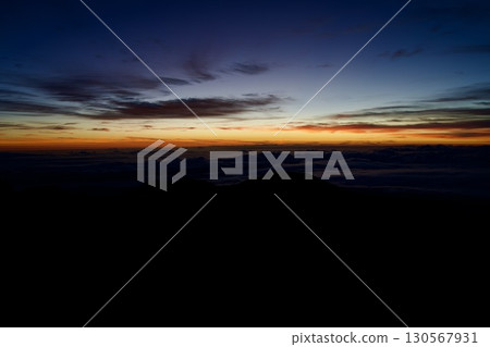 Dawn seen from Mauna Kea, Hawaii 130567931