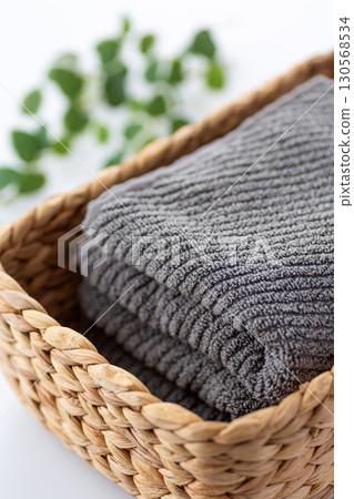 New grey face towel New grey face towel 130568534