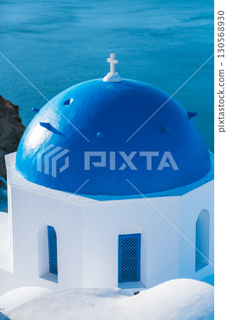 聖托里尼的美麗風景 130568930