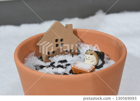 花盆和雪 130569093