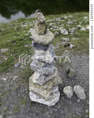 A colorful landscaped formal public garden A colorful landscaped formal public garden 130569345
