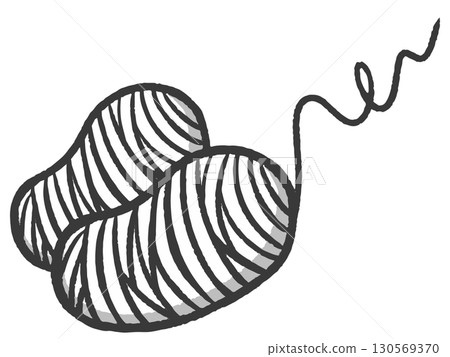 簡單的繭球塗鴉插圖3 130569370