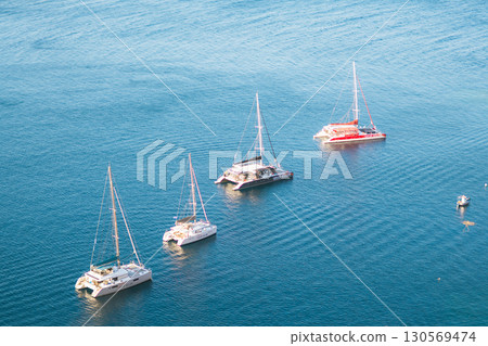 Beautiful landscape of Santorini island in Greece 130569474