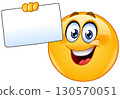 Emoticon with Blank Sign 130570051