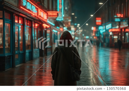 Minimalist skincare product on marble surface 130570368