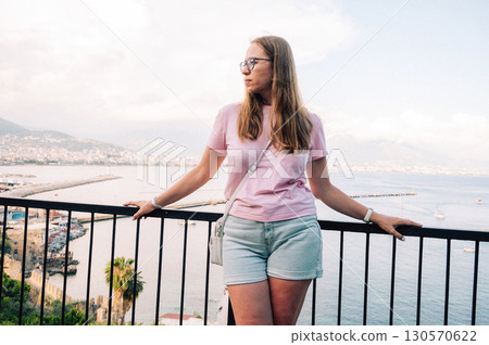 Woman in Alanya city, Turkey 130570622
