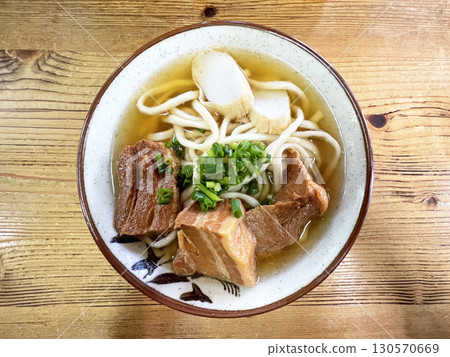Delicious Okinawa soba Sanmainiku soba Okinawa cuisine Local cuisine Delicious Okinawa soba Sanmainiku soba Okinawa cuisine Local cuisine 130570669