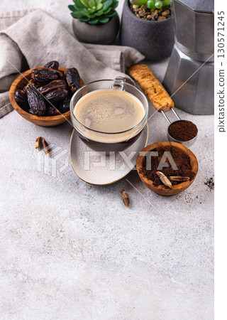 Coffee from date seed. Caffein free drink Coffee from date seed. Caffein free drink 130571245