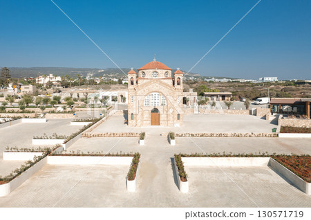 Agios Georgios Church dominating the landscape in Peyia (Pegeia), Cyprus 130571719