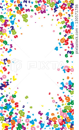 Scattered letters of latin alphabet. Colorful childish floating characters of English language. Foreign languages study concept. Back to school banner . Scattered letters of latin alphabet. Colorful childish floating characters of English language. Foreign languages study concept. Back to school banner . 130571786