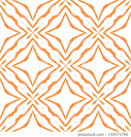 Textile ready worthy print, swimwear fabric, wallpaper, wrapping. Orange optimal boho chic summer design. Watercolor medallion seamless border. Medallion seamless pattern. Textile ready worthy print, swimwear fabric, wallpaper, wrapping. Orange optimal boho chic summer design. Watercolor medallion seamless border. Medallion seamless pattern. 130571790