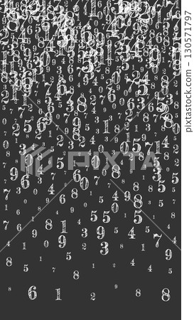 School math notebook cover. White chalk numbers floating in the air. Back to school mathematics banner on blackboard background. Falling numbers vector illustration. School math notebook cover. White chalk numbers floating in the air. Back to school mathematics banner on blackboard background. Falling numbers vector illustration. 130571797
