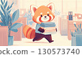 red panda, Ailurus, businessman 130573740